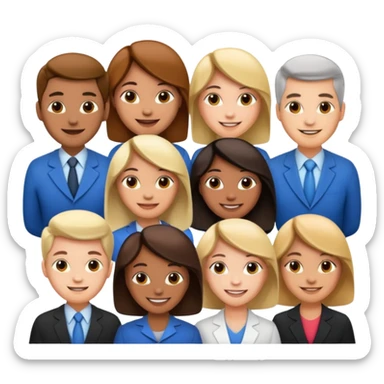 20,000 people image in professional look sticker