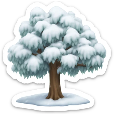Snow tree sticker