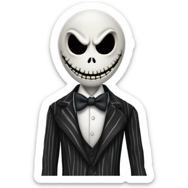 Jack skeleton sticker