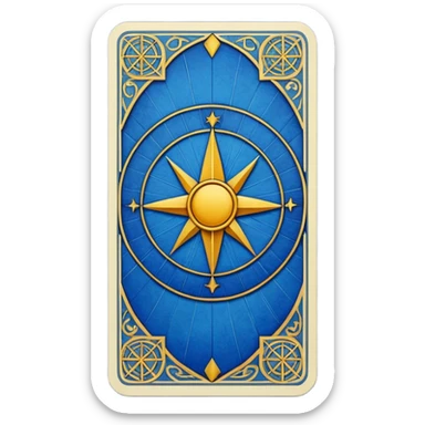 tarot cards back side sticker