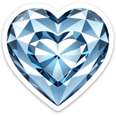 The Diamond Heart sticker
