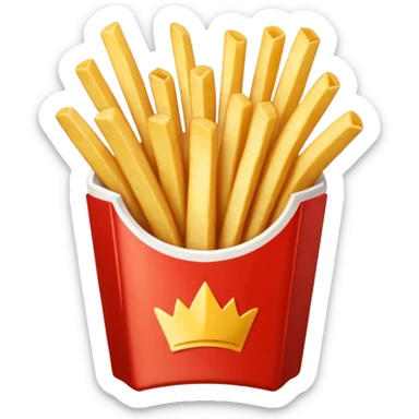 Porzione di patatine media (senza faccina) sticker