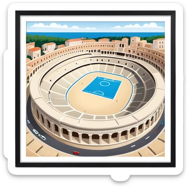Cinematic Realistic Pula Arena, Croatia emoji sticker