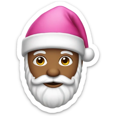 Pink Santa Claus  sticker