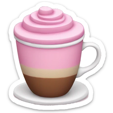 pink latte sticker