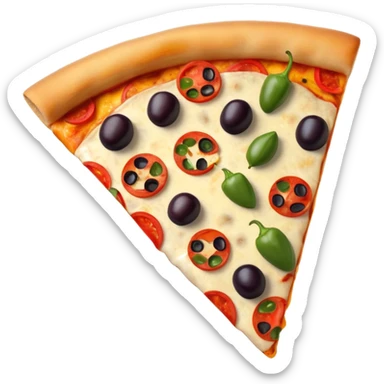 pizza Veggie slice (peppers/olives) sticker