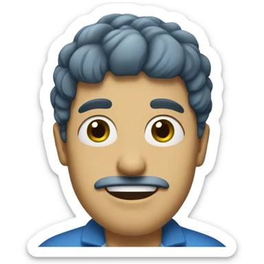 Far blue pickle sticker