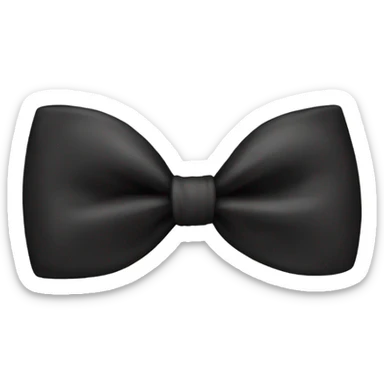 black bow sticker