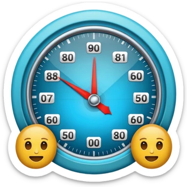 simple and clear emoji representing BMI score, health and fitness context sticker