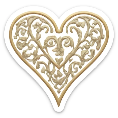 Aesthetic heart  sticker