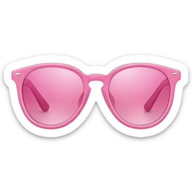 pink sunglasses, fashionable pink frame sunglasses with pink lenses sticker