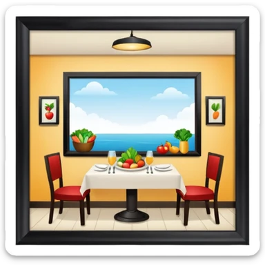 healthy food restaurant sticker