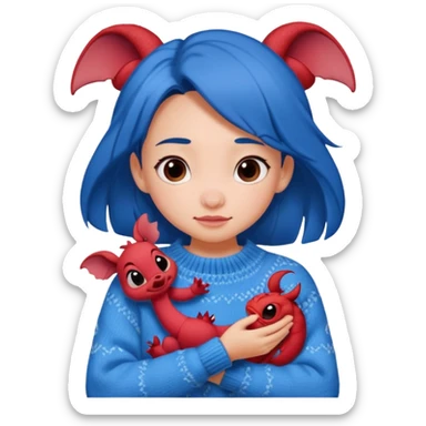 Gaming, Stitch und Muschu von Disney, Cozy,Chaos, Girl, animiert sticker