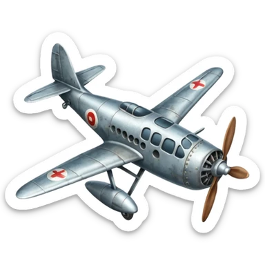 avion antiguo   sticker