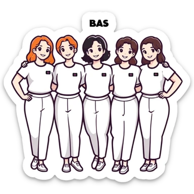 Five women with the caption #BABS sticker