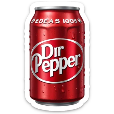 Dr pepper can icon sticker
