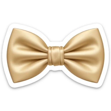 Nœud papillon beige sticker