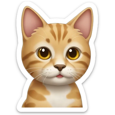 Cat chipi chipi chapa chapa sticker