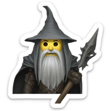The witch king from the lord of the rings movies sticker