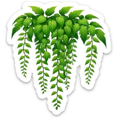  hanging jungle vines sticker