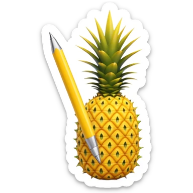 Pineapple Pen sticker