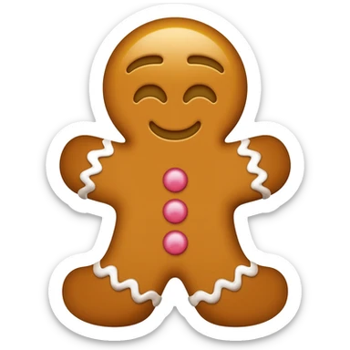 gingerbread emoji sticker