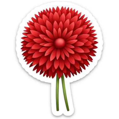 red dandeline sticker