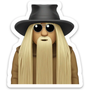 Cousin Itt sticker