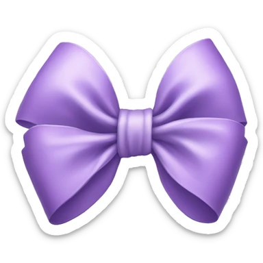 Lilac bow sticker