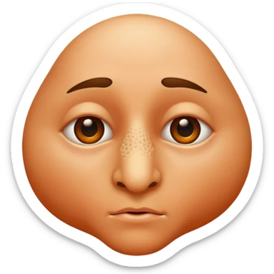 give me just the human nose only nose should be there  sticker