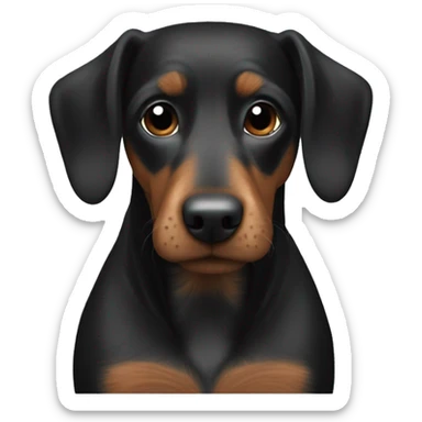 Schwarzer dackel sticker