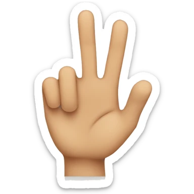 two fingers up sticker