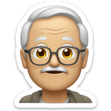 Old man gets heart attack sticker