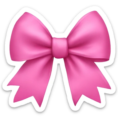 pink bow sticker