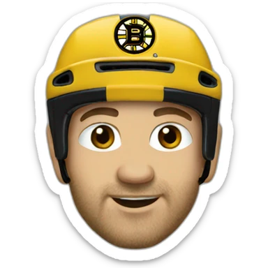 Boston Bruins hockey sticker