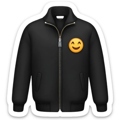 chaqueta negra de lana sticker