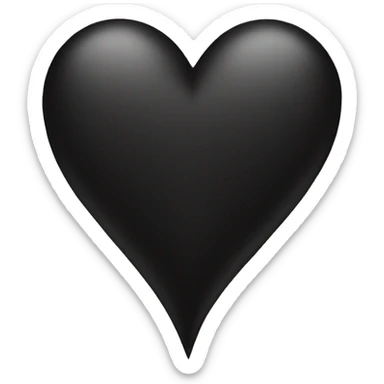 Black hearts sticker
