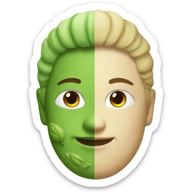 Make a green matcha sticker