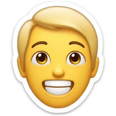 Laughing with tears in eyes sticker