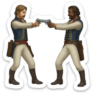 duel-with-pistols sticker