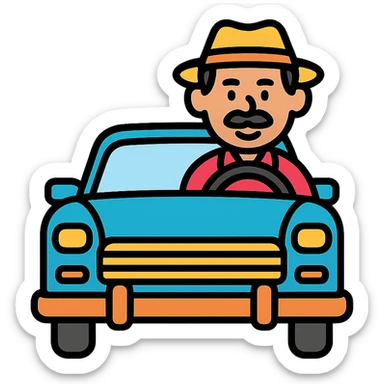 Cuban dad driving a Chevy sticker