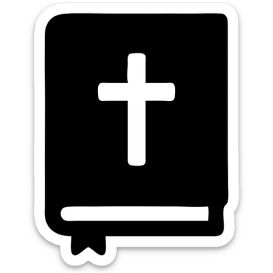 A pink bible sticker