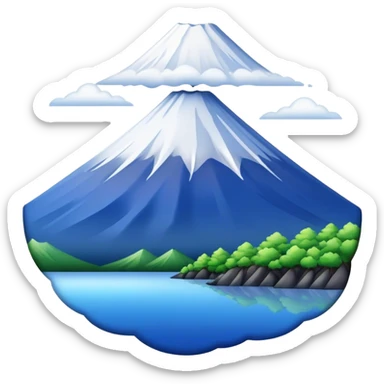 mount fuji, no frame sticker