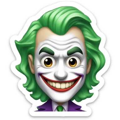 The Joker, smiling sticker