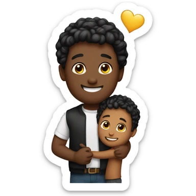 E and M that loves each other  sticker