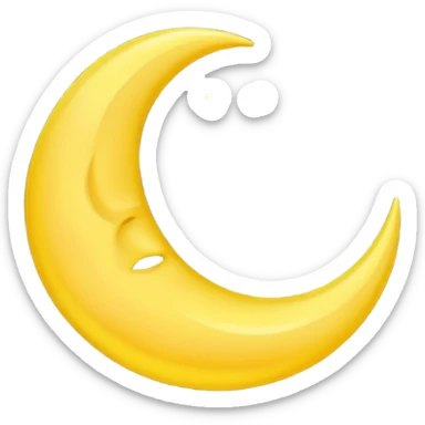 The crescent moon sticker