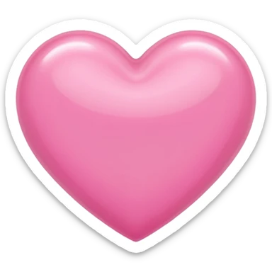 A pink heart design by ribon sticker