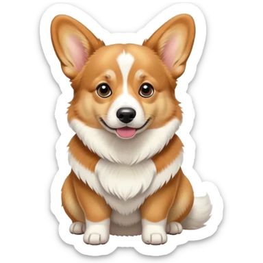 Welsh corgi pembroke fauve  sticker