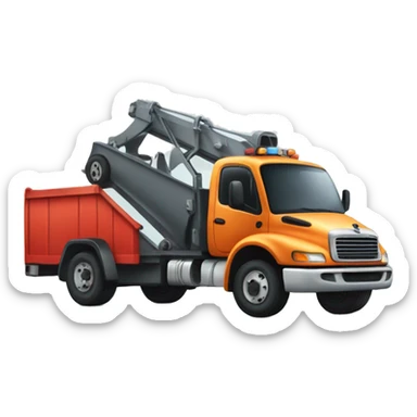 tow truck with loading space  sticker
