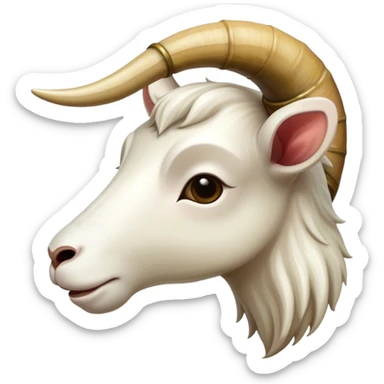 Horn that came from a goat horn sticker